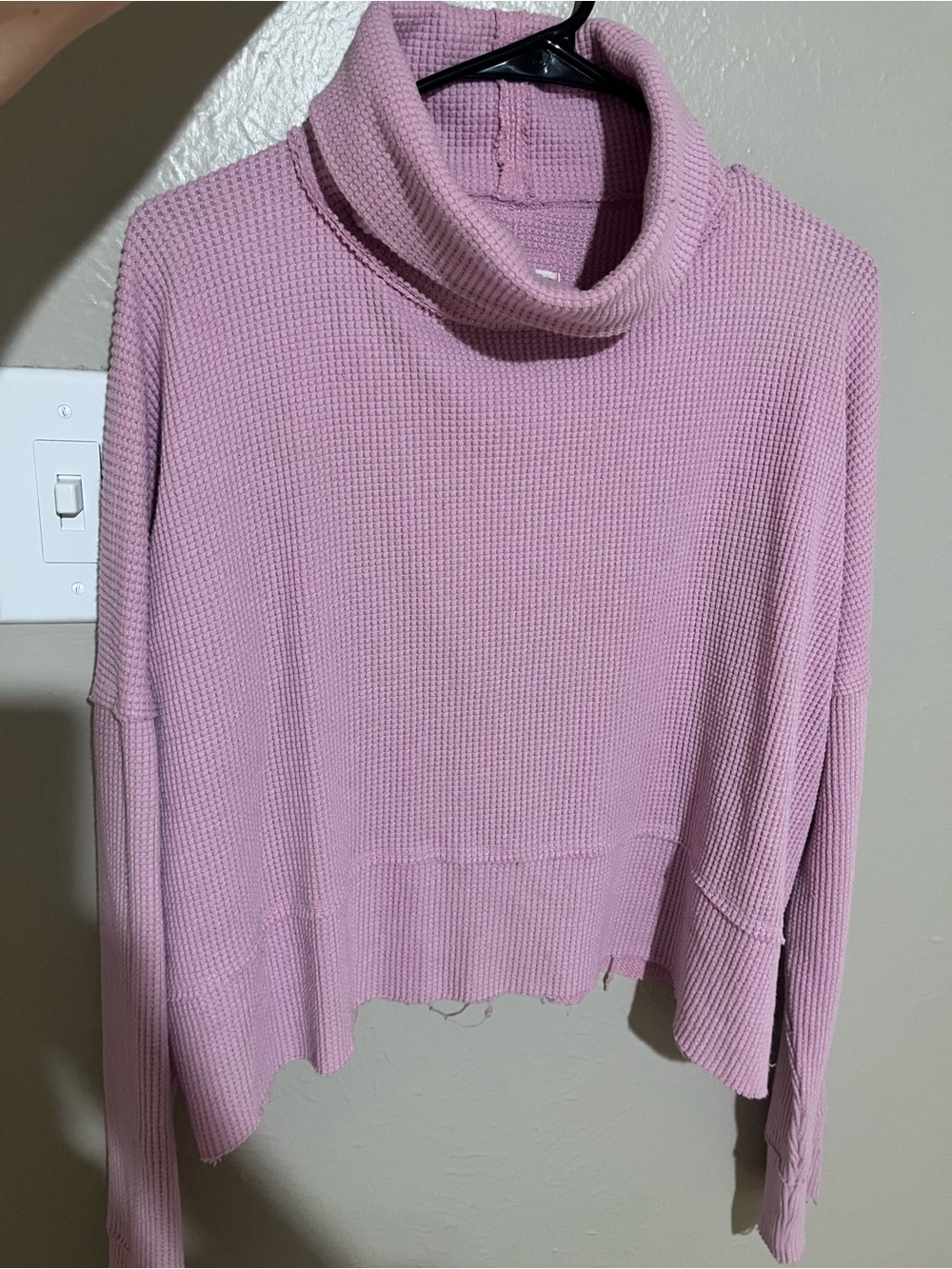 We The Free Pink Turtleneck Sweater